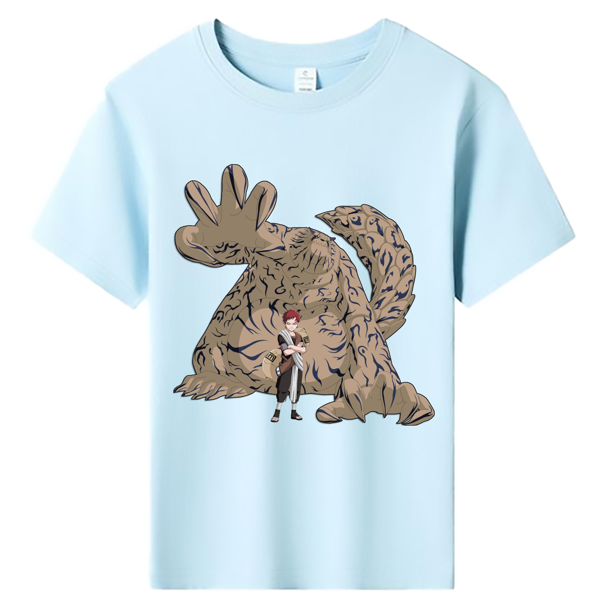 （画像用） NARUTO -ナルト- ガアラ Gaara 綿100％キッズTシャツ（フロントプリント）